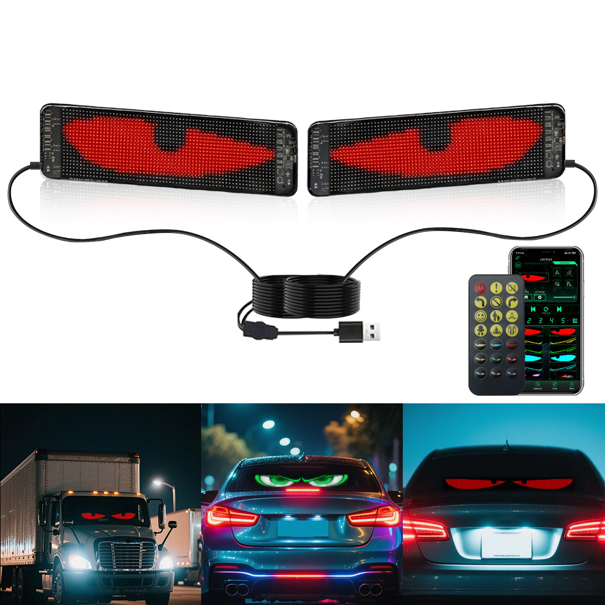 Solar Panel - Weicher LED-Auto-Bildschirm, im Auto montierter flexibler