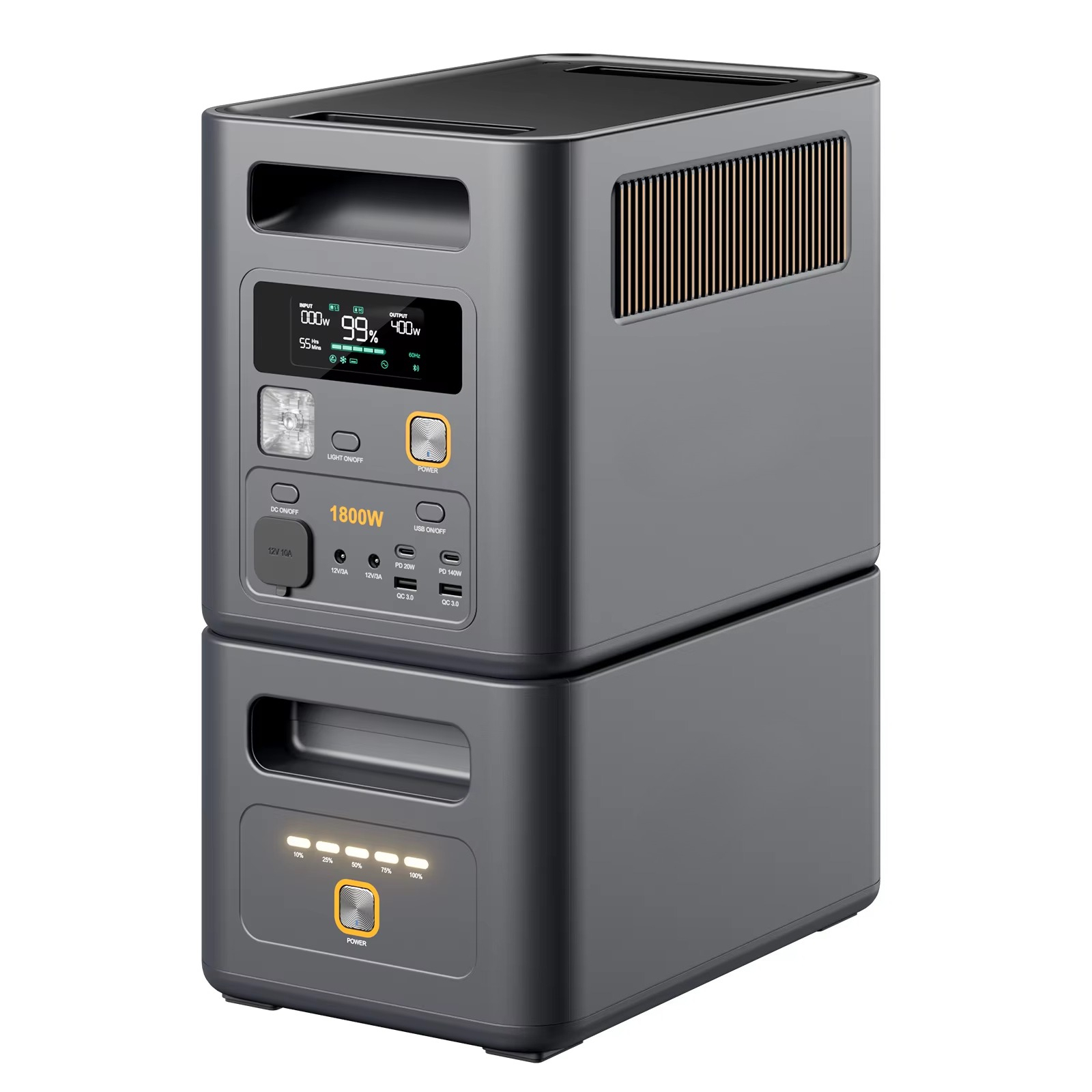 Solar Panel 200W - Neues Design 1800W Tragbare Powerstation mit