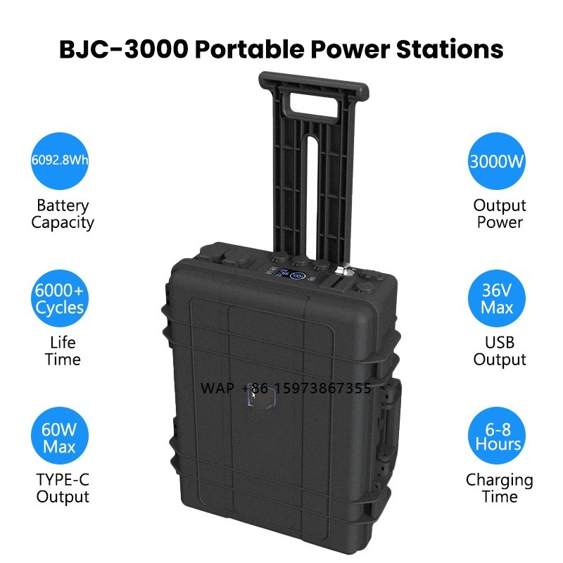 Solar Generator - 110V 220V Tragbare Ladestation 3000W Solargenerator,