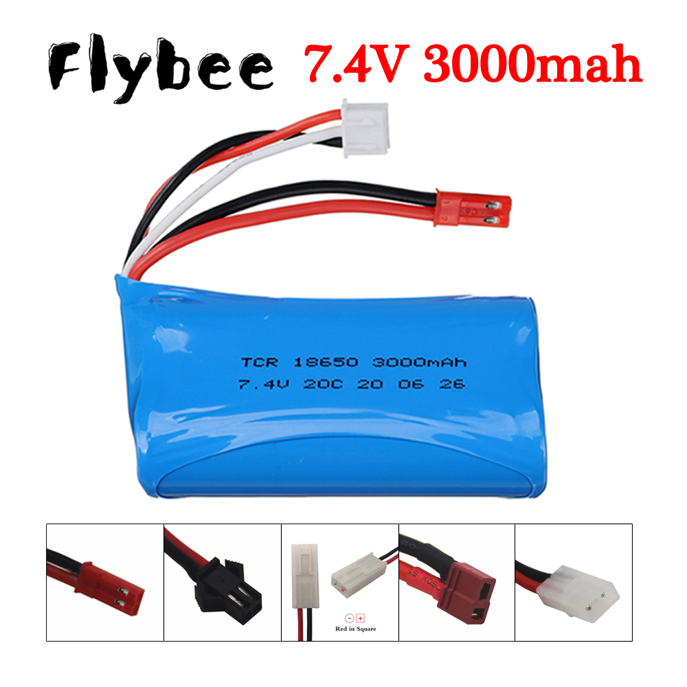 Lithium Battery 12V - 7,4 V 3000 mAh 18650 Li-Ion