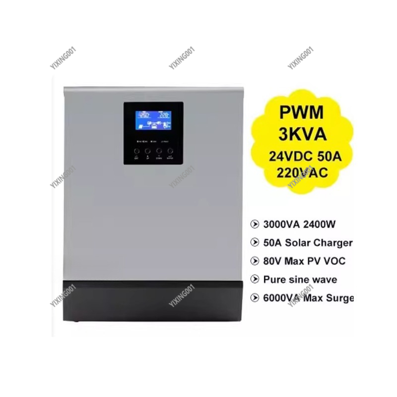 Charge Controller Solar - 3KVA/2400W 24V Solar-Wechselrichter - PWM MPPT