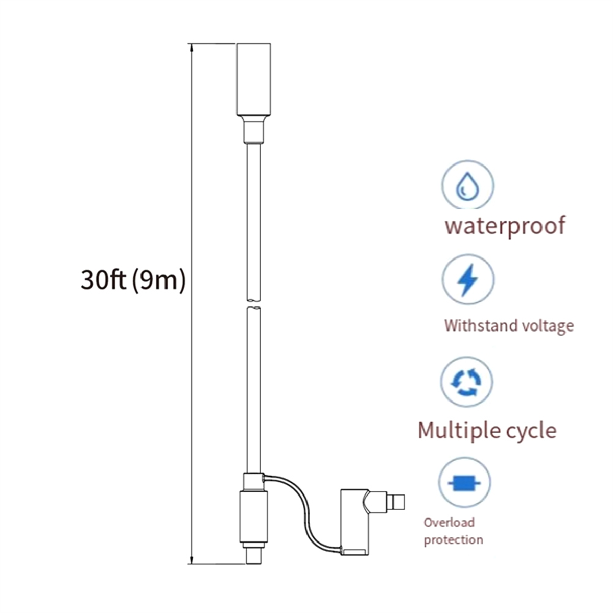 Solar Generator - ABNJ 12AWG Verlängerungskabel für Solargeneratoren 8