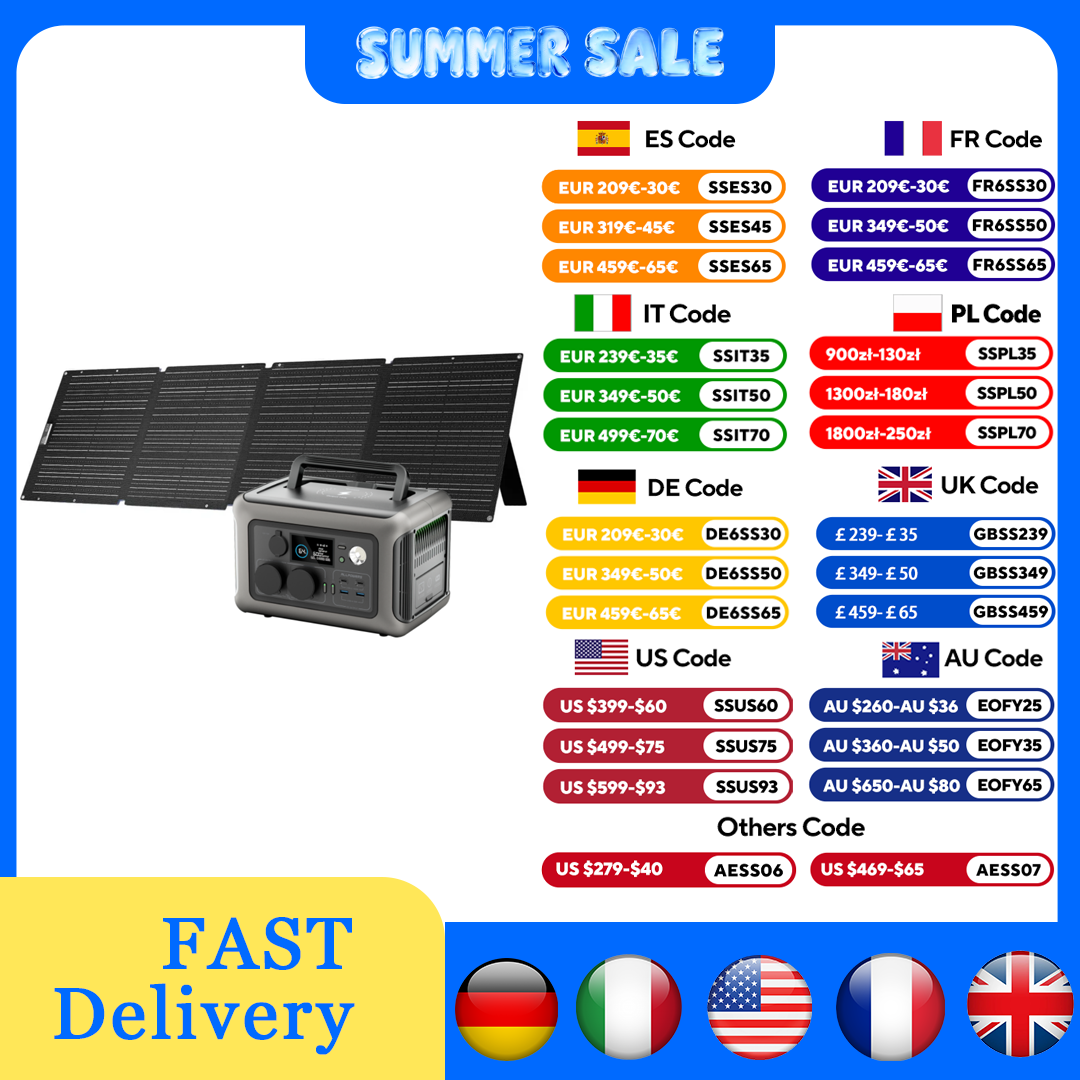 Solar Panel 200W - ALLPOWERS R600 Kraftwerk 299 Wh 600