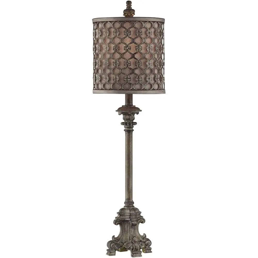 Solar Lamp - Traditionelle französische Landhaus-Stil Stehlampe mit beigem