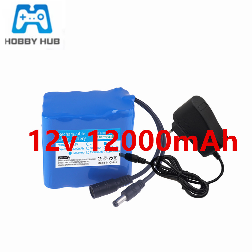 Lithium Battery 12V - 12V 12000mAh Akku 3S4P Echte Kapazität
