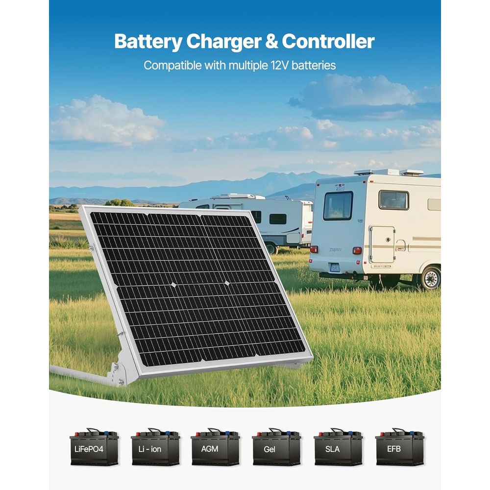 50W 12V Solar-Batterie-Erhaltu – Solar Panel Bewertung und Preis