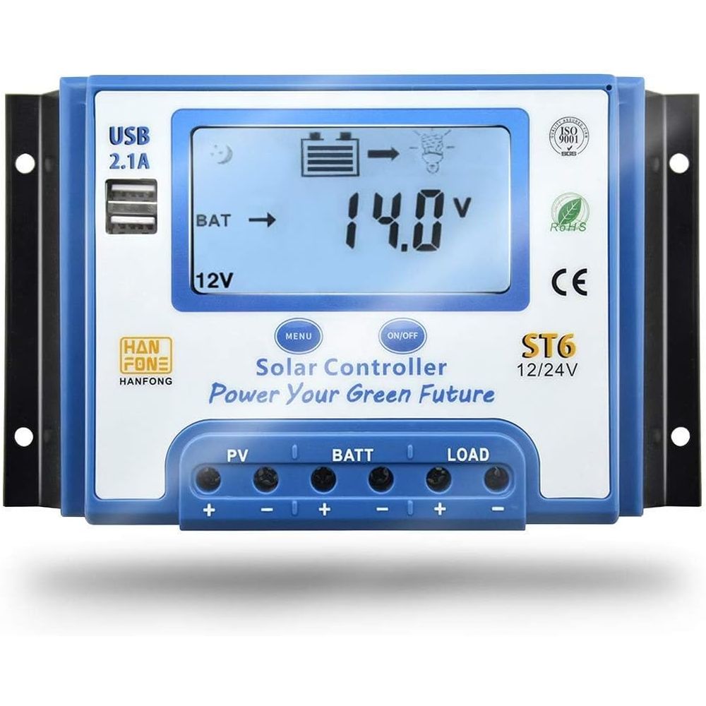 60A Solar-Laderegler 12V/24V A – Charge Controller Solar Bewertung und Preis