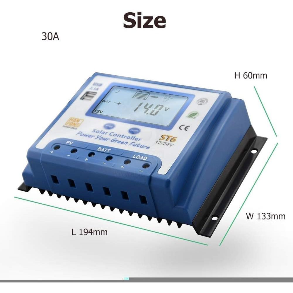 60A Solar-Laderegler 12V/24V A – Charge Controller Solar Bewertung und Preis
