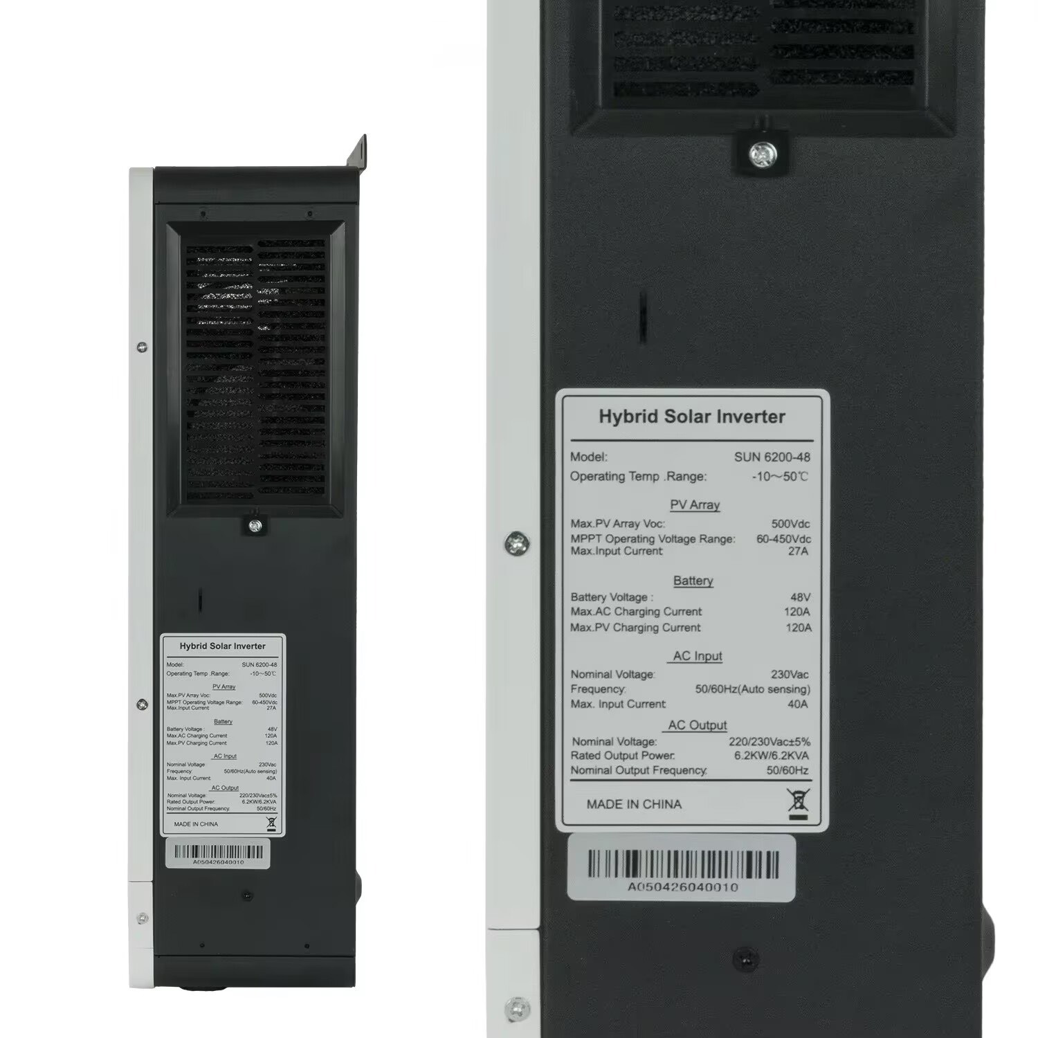 Hybrid-Solarwechselrichter 6,2 – Charge Controller Solar Bewertung und Preis