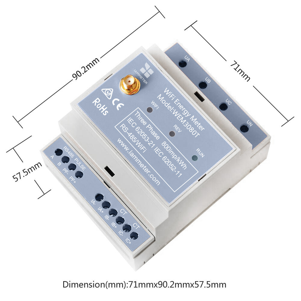 Bidirektionaler 3-Phasen-Energ – Energy Monitor Meter Bewertung und Preis