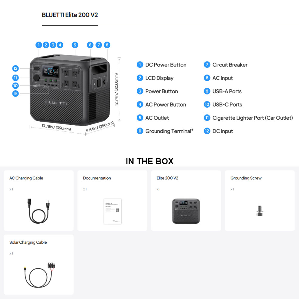 【Renew】BLUETTI Elite 200 V2 Tr – Outdoor Power Station Bewertung und Preis
