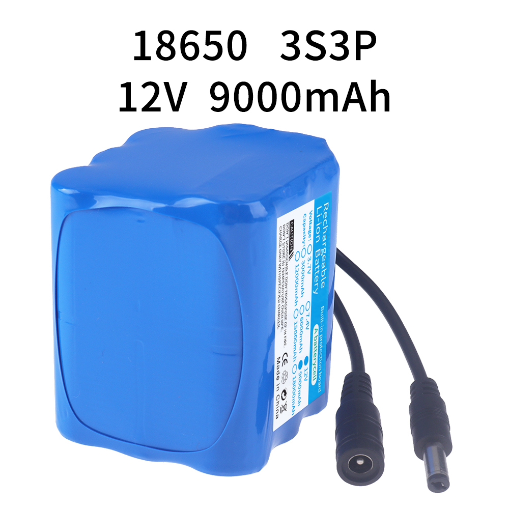 12V 9000mAh 3S3P Lithium-Ionen – Lithium Battery 12V Bewertung und Preis