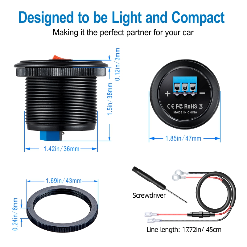 12V Automotive USB 24V Auto US – Energy Monitor Meter Bewertung und Preis