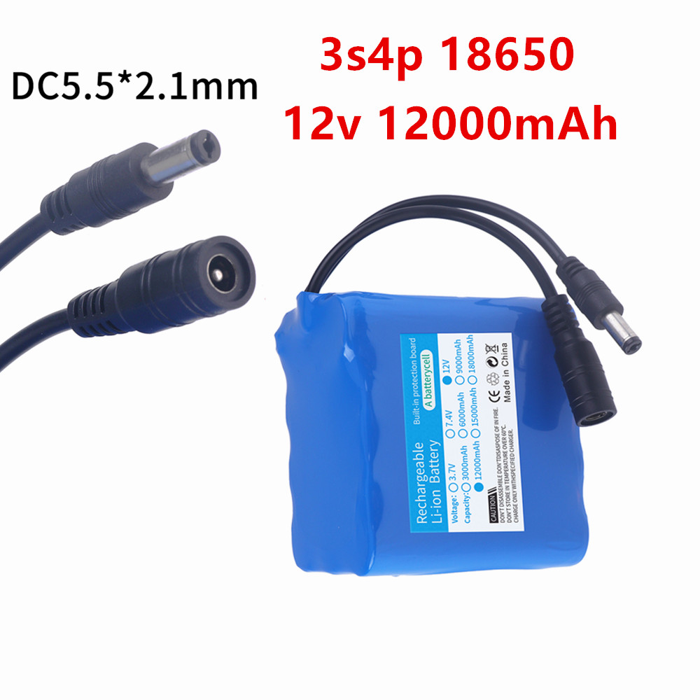 12V 12000mAh Akku 3S4P Echte K – Lithium Battery 12V Bewertung und Preis